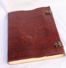 Cherry Color Handmade Leather Notebook and Diary