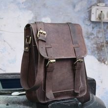 Men's Casual Small Leather Sling Cross Body Shoulder Satchel Bag