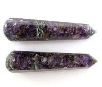 Amethyst Orgonite Faceted Massage Wand
