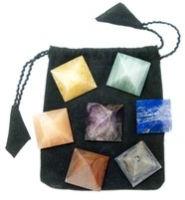 Gemstone Chakra Pyramid Set