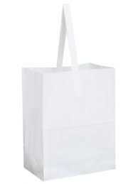 Plain White Paper Bags