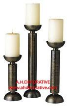 Bronze Pillar Candle Holder