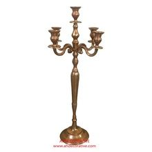 Tall gold candelabra 5 Candle