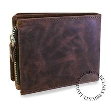 trifold Genuine leather wallet
