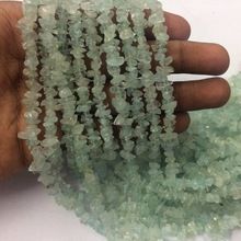 Aquamarine Rough Uncut Chips Beads