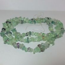Fluorite Rough Uncut Chips Bead Strand Necklace