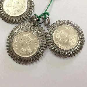 India Coin Natural Diamond Charms