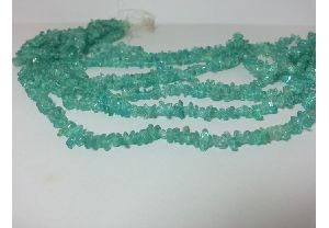 Natural Blue Apatite Uncut Chips Beads Strand