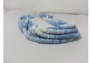 Natural Blue Opal Shaded Smooth Tyre Beads