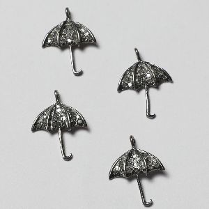 Natural Diamond Umbrella Charms