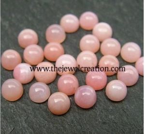 Natural Pink Opal Round Cabochon