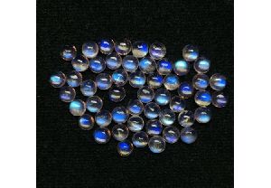 Natural Rainbow Moonstone Round Cabochon