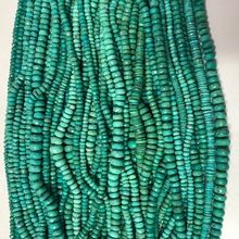 Turquoise Faceted Rondelle Beads Strand