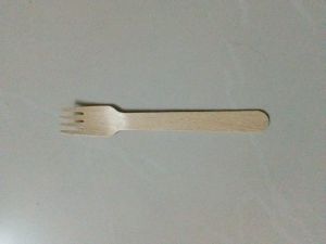 Areca Leaf Wooden Fork