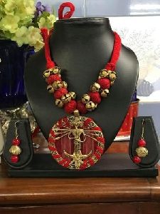 Traditional Red Dokra Necklace