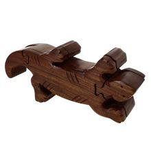 Mystery Box Puzzle Wood Toy Lizard