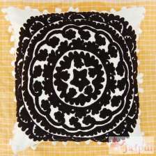 Black Woolen Embroidered Cushions Suzani Pillow Cover-Craft Jaipur