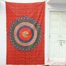 Bohemian Indian Mandala Tapestry Wall Hanging Bedspreads-Craft Jaipur