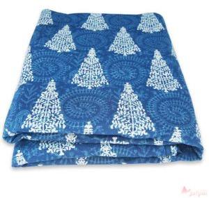 Christmas Tree Printed Cotton Fabric