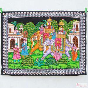 Cotton Hindu Religious Tapestry