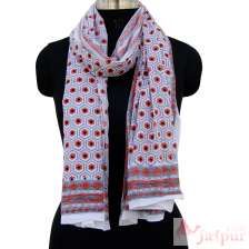 Fashionable Sun Block Print Beach Scarf Jaipuri Long Scarves