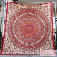 Hippie Mandala Tapestry Wall Hanging Dorm Decor Bedspread-Craft Jaipur