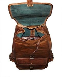 Handmade Leather Unisex Backpack