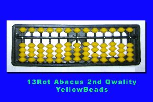 13 rod yellow colour abacus