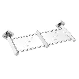 stainless steel double soap dish