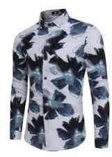 Mens Linen Printed Shirt