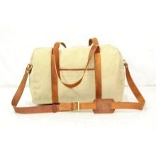 leather canvas duffel bag