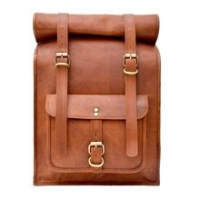 Leather Laptop Backpack