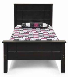 Austin Hard Wood Single Size Bed (Choclate)