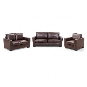 Working Class Solid Wooden Six Seater Sofa Set 3-2-1 (Brown)