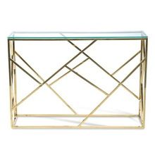Console TAble with resin Glass top