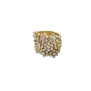 FANCY GOLD RING WITH DIAMONDS