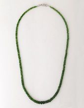 Chrome Diopside Faceted Rondelle Necklace