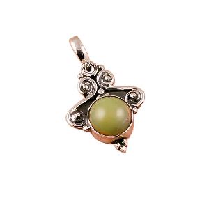 Ethiopian Opal Gemstone 925 Sterling Silver Pendant