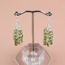 Faceted Peridot Gemstone Earrings