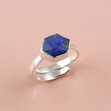 Lapis Gemstone Silver Ring