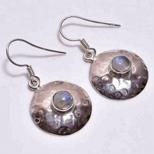 Natural Rainbow Moonstone Earrings