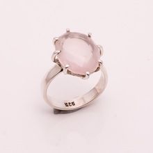 Natural Rose Quartz Gemstone ring