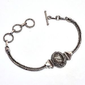 Rutile Gemstone 925 Sterling Silver Bracelet