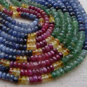 Emerald Ruby Sapphire Gemstone Bead