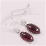 925 Pure Sterling Silver Amazing Pretty Girl\\\'s Earrings Natural GARNET Gemstones