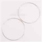 925 Solid Sterling Silver Round Big Hoop Earrings