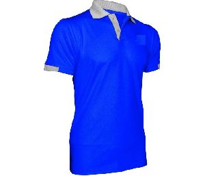 Men Blue Polo T-shirt