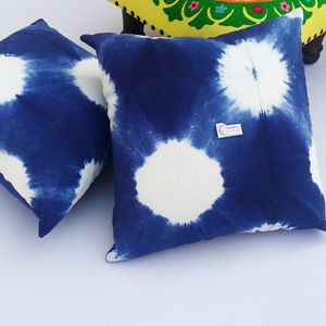 2 Pcs Hand Made Tie Dyed Home Decorative Pillow Cases