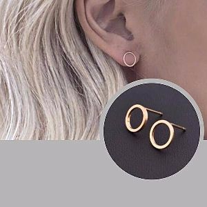 Circle Stud Earrings