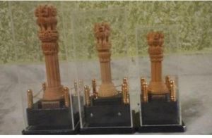 Wooden Ashoka Pillar Memento